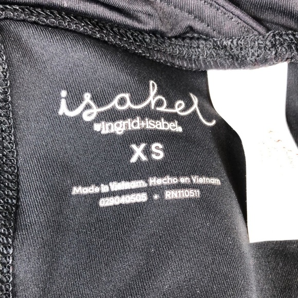 2/$30 NWT Isabel Leggings Size XS Black Crossover Panel Active Capri Maternity - Picture 5 of 10